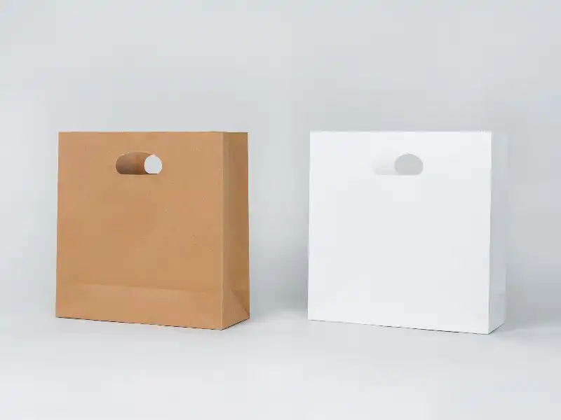 Sac en papier coupé
